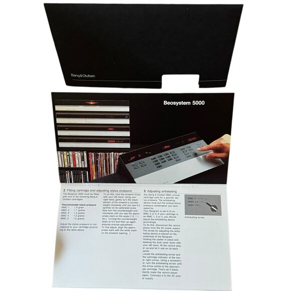 Bang & Olufsen Beogram 5000 User's Guide Manual LP Record Player VTG B & O - Picture 3 of 3